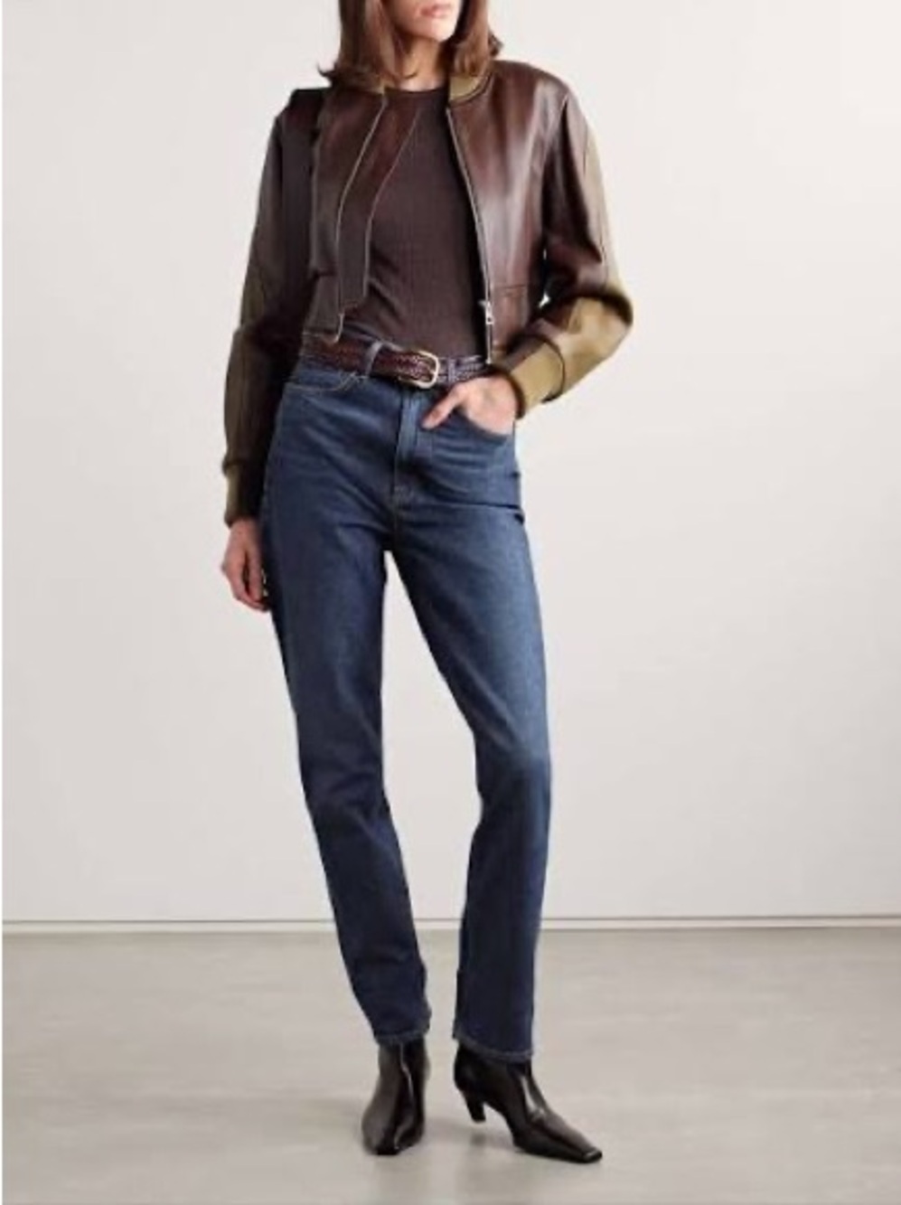 Agolde High Rise Stovepipe size 27 dark blue